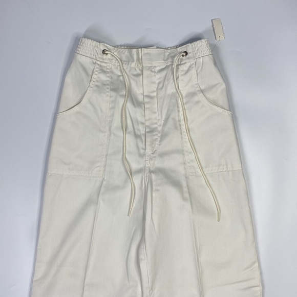 Vintage JcPenny Fashions White Polyester Drawstring Pants Size 13 (28x34) NWT - Picture 2 of 16